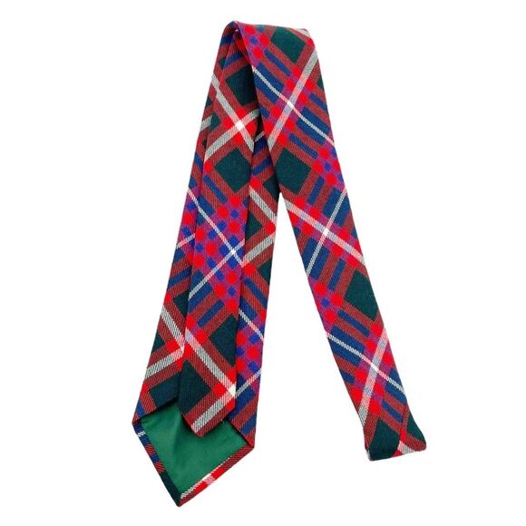 MacFarlane Modern Tartan Neck Tie 100% Wool Scottish Family Clan Men’s Necktie - Picture 4 of 9